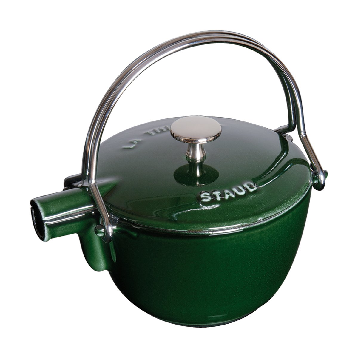Staub teapot cast iron round 1.15 L Basil green | Scandinavian Design | Teapots | Green