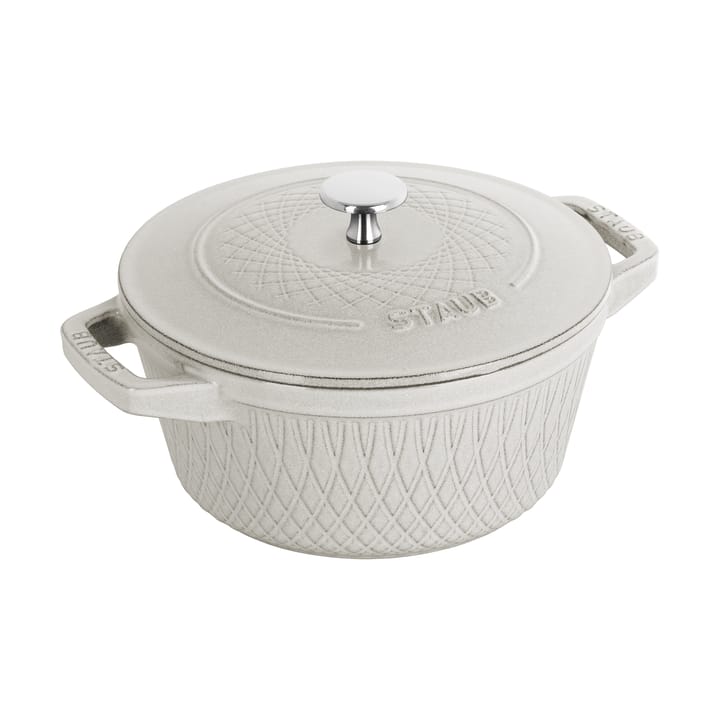 Staub Twister La Cocotte pot 4 L - White truffle - STAUB