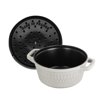 Staub Twister La Cocotte pot 4 L - White truffle - STAUB
