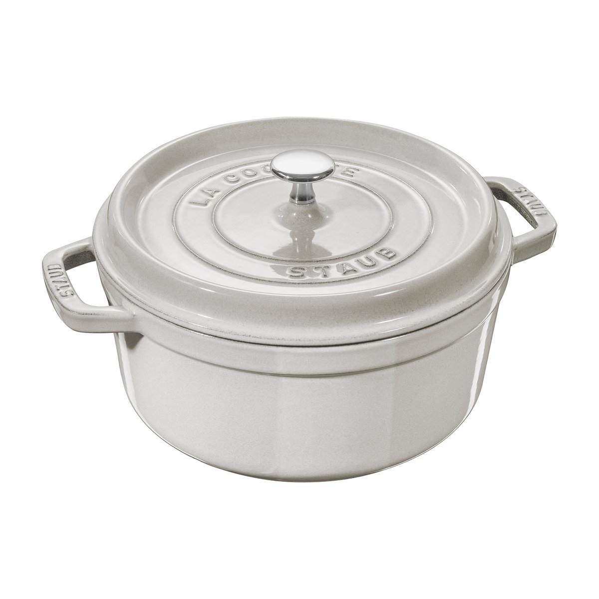 Staub White Truffle casserole 2.6 l | Scandinavian Design | Cooking pots & Casserole dishes | White