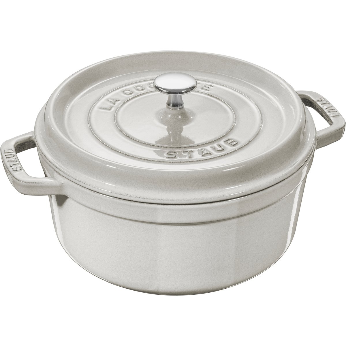 Staub White Truffle casserole 6.7 l | Scandinavian Design | Cooking pots & Casserole dishes | White