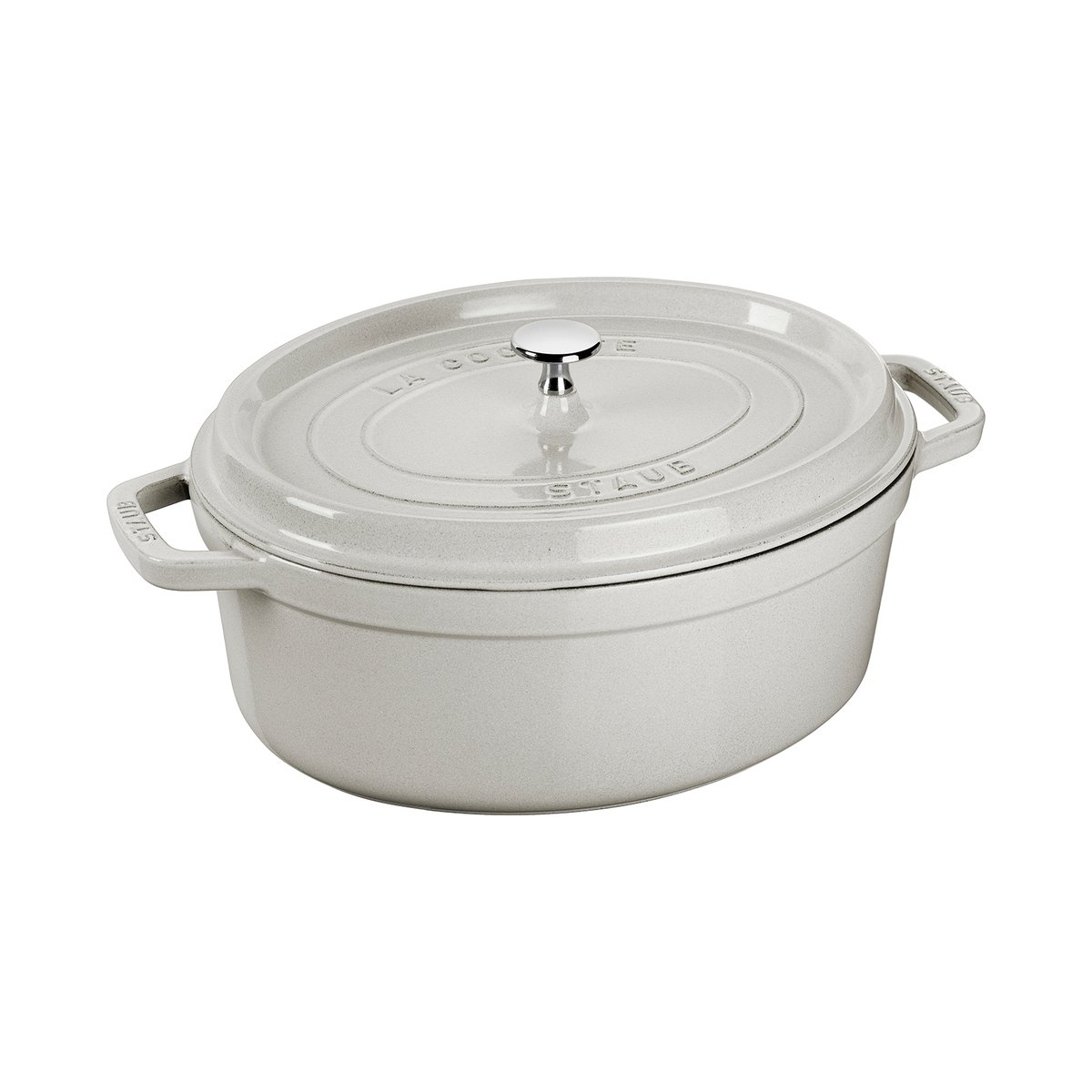 Staub White Truffle casserole oval 2.35 l | Scandinavian Design | Cooking pots & Casserole dishes | White