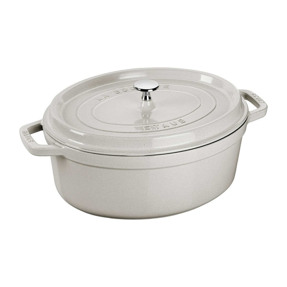 Staub White Truffle casserole oval 3.2 l | Scandinavian Design | Cooking pots & Casserole dishes | White