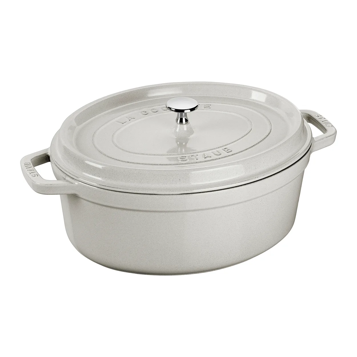 STAUB Staub White Truffle casserole oval 4.2 l | Scandinavian Design | Cooking pots & Casserole dishes | White