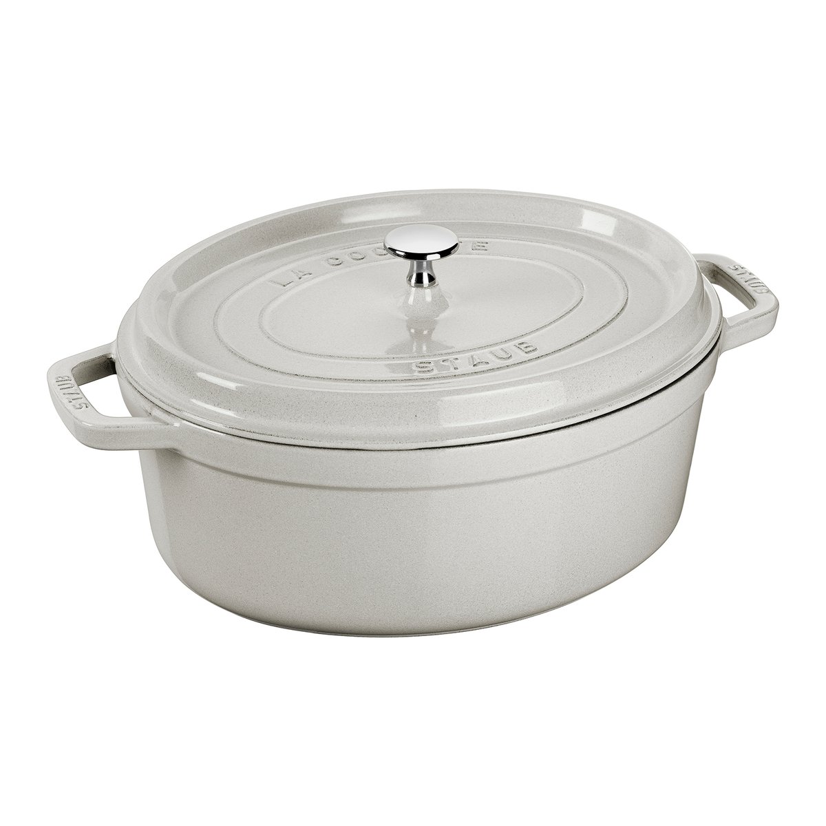 Staub White Truffle casserole oval 4.2 l | Scandinavian Design | Cooking pots & Casserole dishes | White