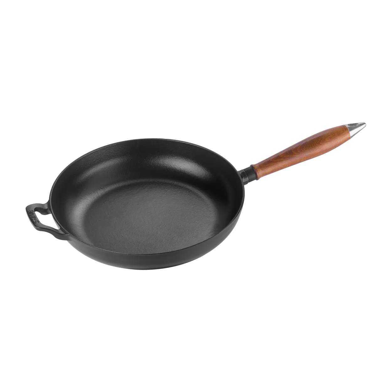 STAUB Vintage frying pan with wooden handle o28 cm Black