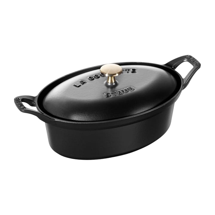 Vintage La Coquette casserole dish oval 1.7 L, Black STAUB