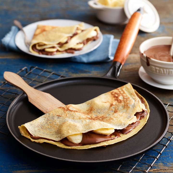 Crepe Pan Pancake Pan Nonstick Frying Pot With Wooden Handle - Temu