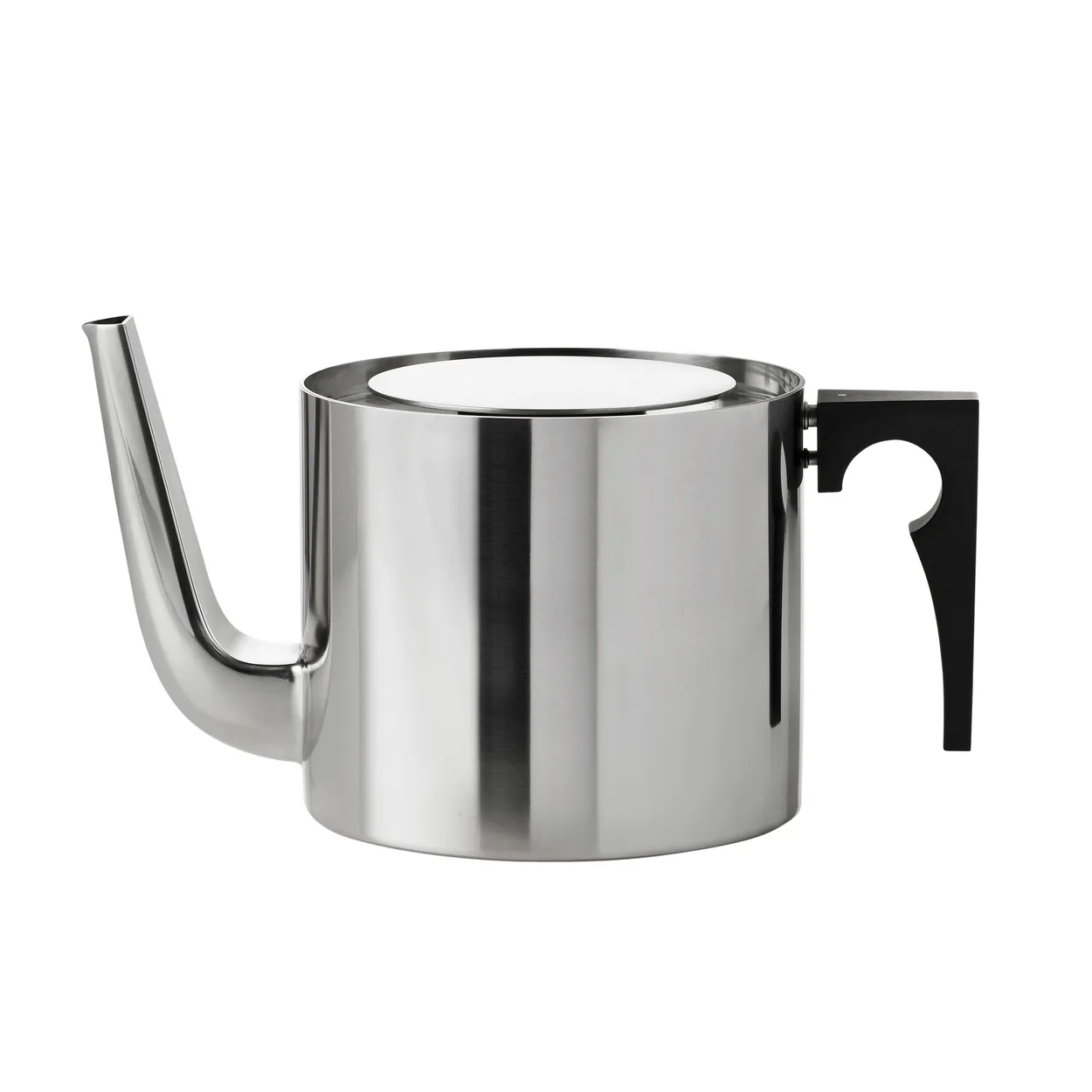 Stelton AJ cylinda-line teapot stainless steel | Scandinavian Design | Teapots | Silver-coloured