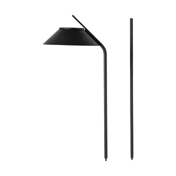 Angle solar bollard light with stand - Black - Stelton