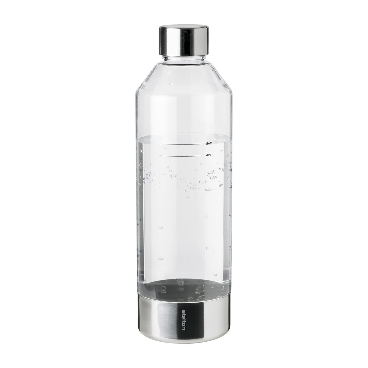 Stelton Bottle for carbonator 1,15 l Steel | Scandinavian Design | Silver-coloured