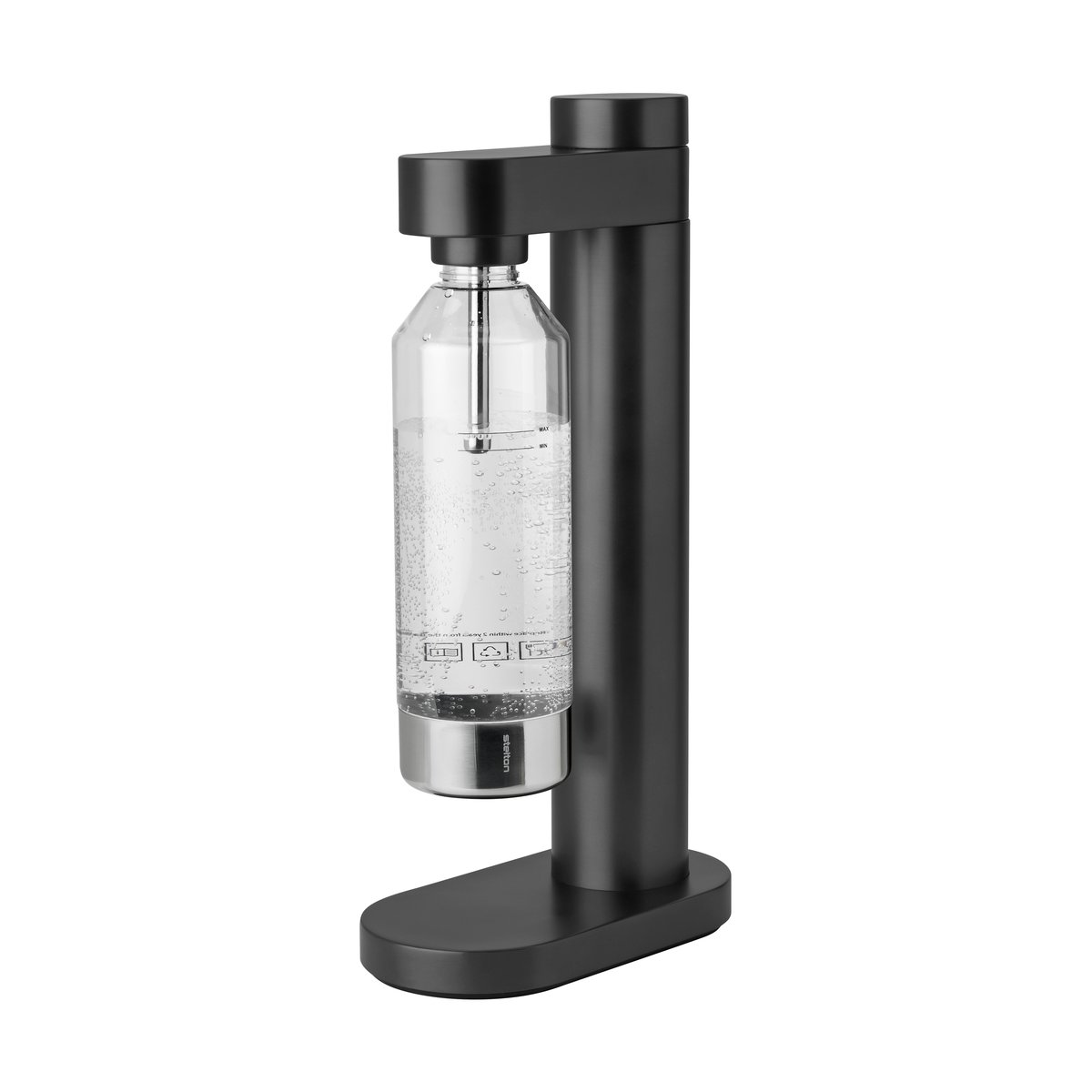 Stelton Brus carbonator Black metallic | Scandinavian Design | Black