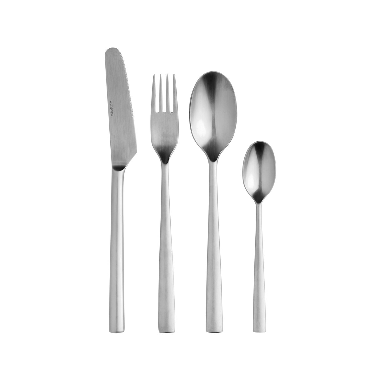 Stelton Chaco cutlery 24 pieces | Scandinavian Design | Cutlery sets | Silver-coloured