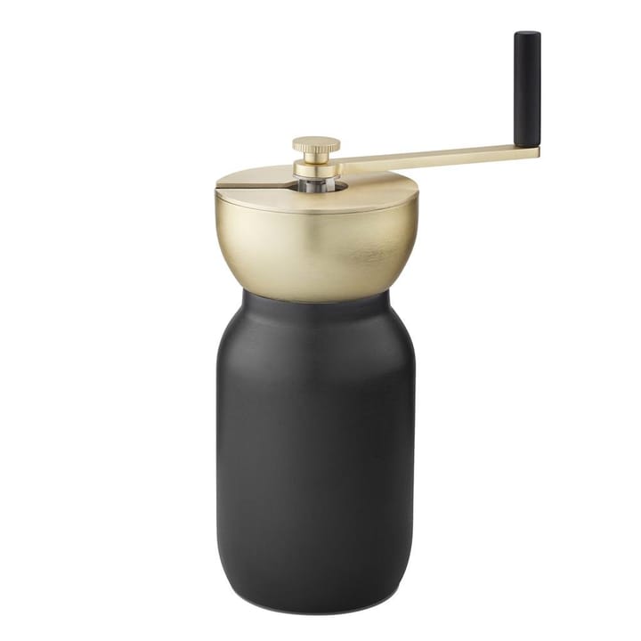 Collar coffee grinder, black-brass Stelton