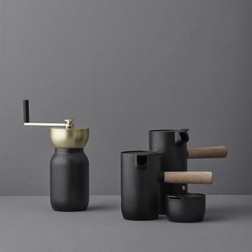 Collar coffee grinder - black-brass - Stelton
