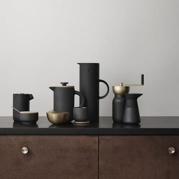 Collar coffee grinder - black-brass - Stelton