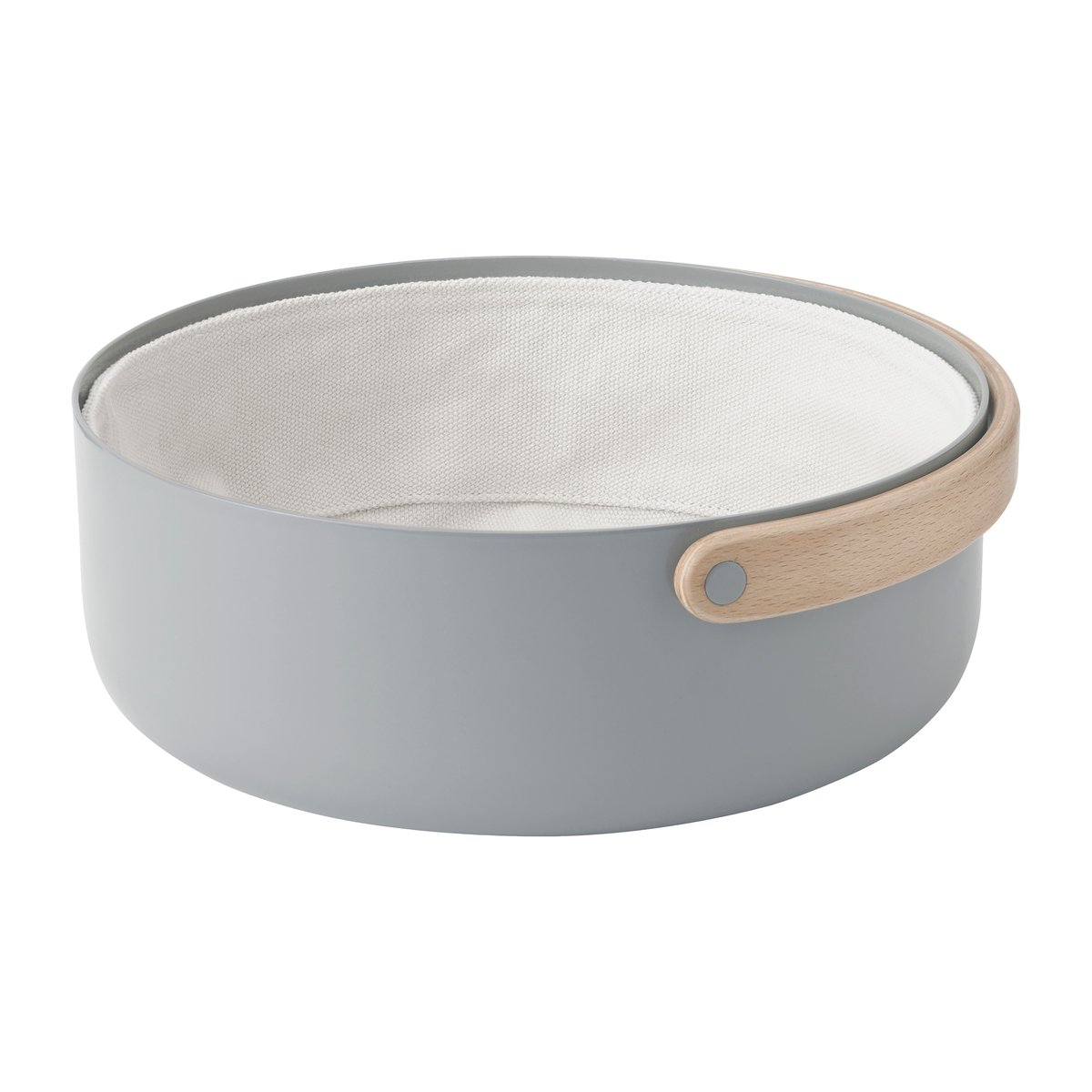 Stelton Emma bread basket with handle Ø23 cm Grey-book
