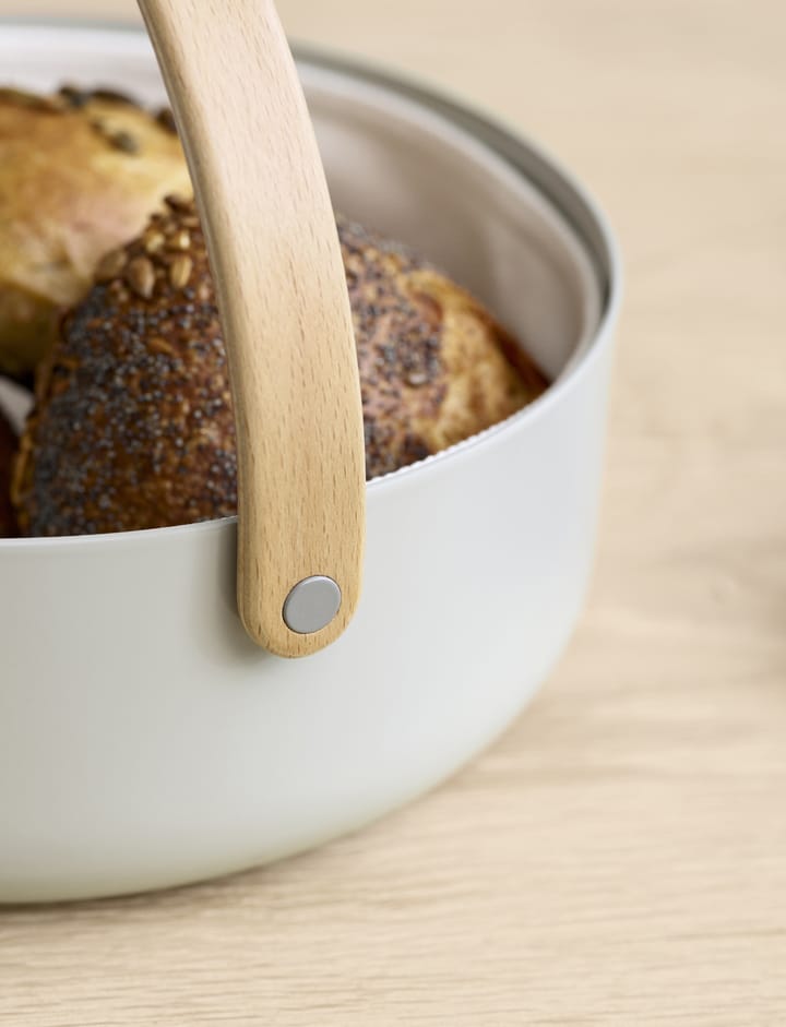 Emma bread basket with handle Ø23 cm - Grey-book - Stelton