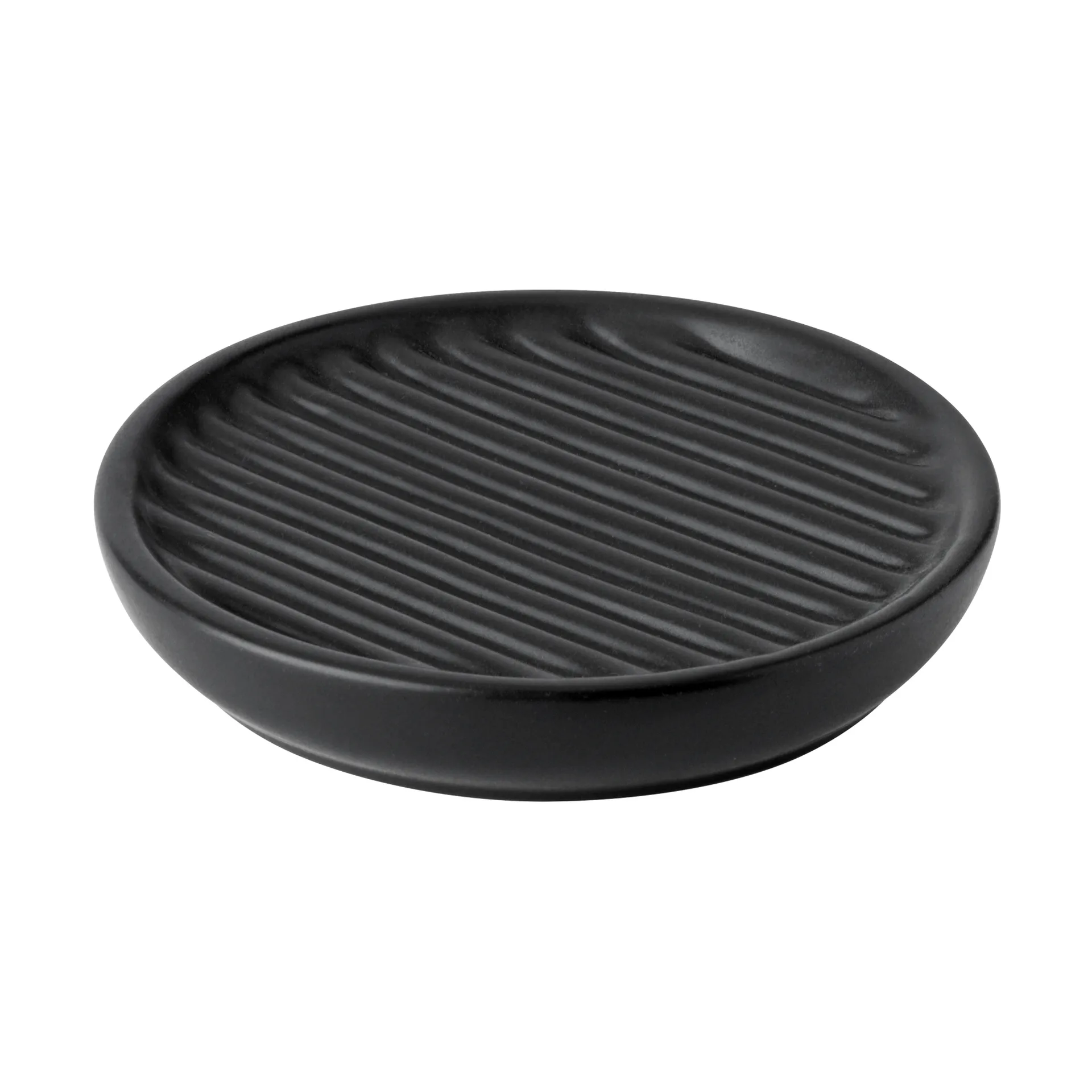 Fjord soap dish Ø11 cm, Black Stelton