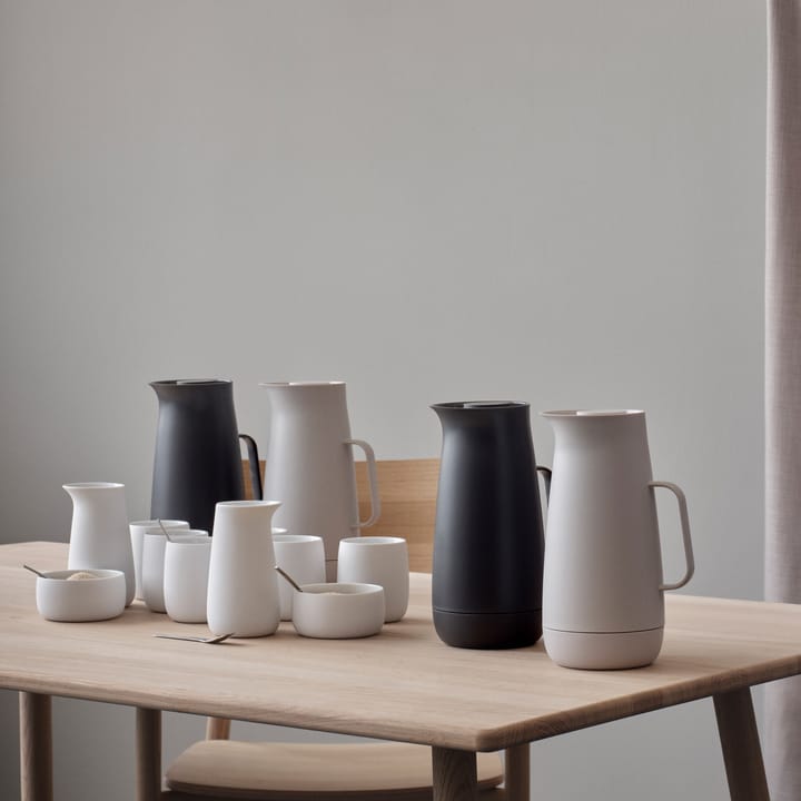 Foster Thermos jug plast 1 L - light grey - Stelton