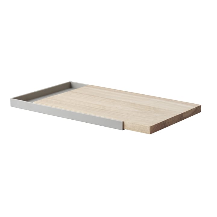 Frame cutting board with tray - light grey - Stelton