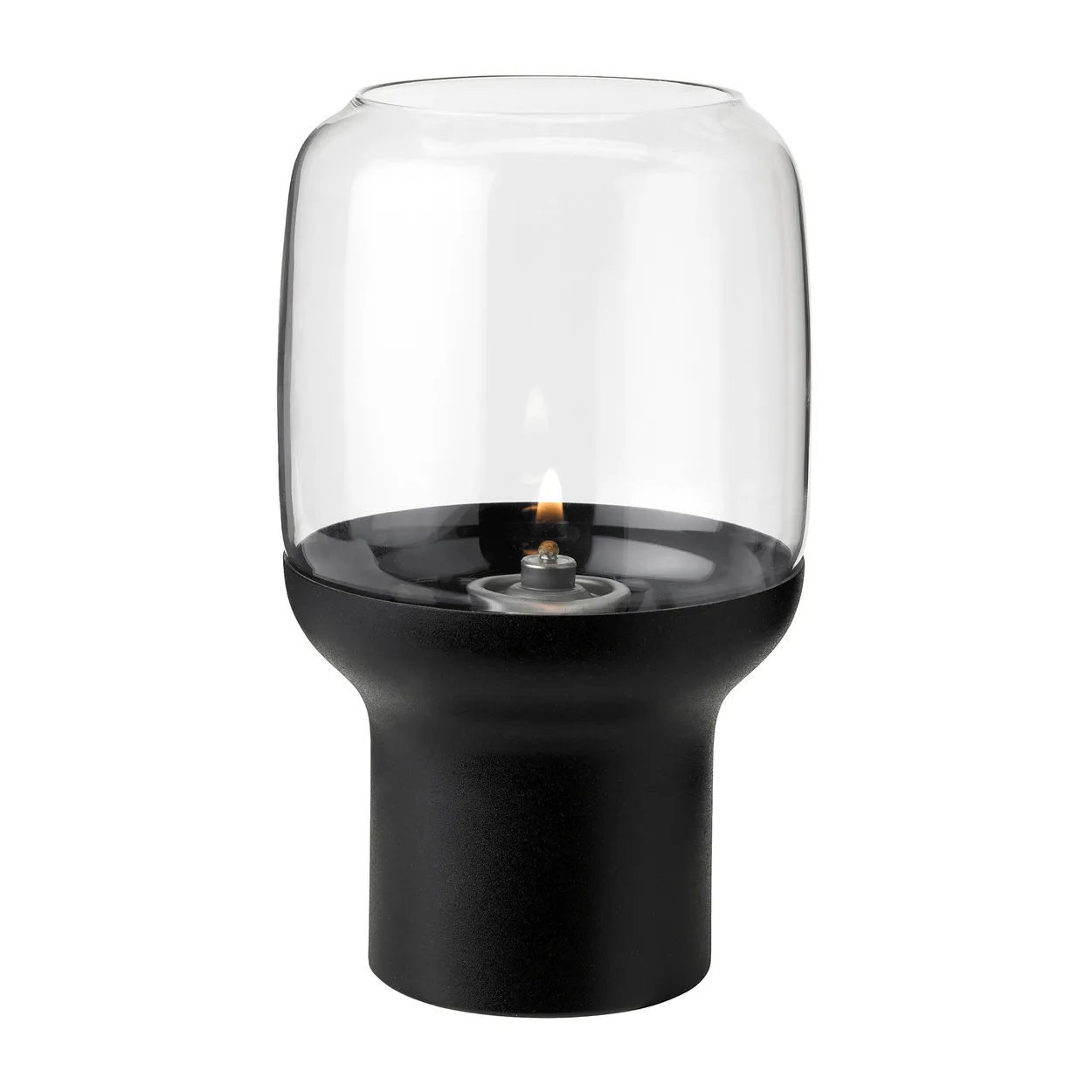 Stelton Hoop hurricane lantern o10 cm Black | Scandinavian Design | Tea light holders, lanterns & candle dishes | Black