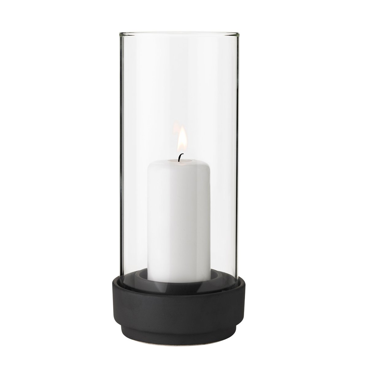 Stelton Hurricane lantern black Small | Scandinavian Design | Tea light holders, lanterns & candle dishes | Brown
