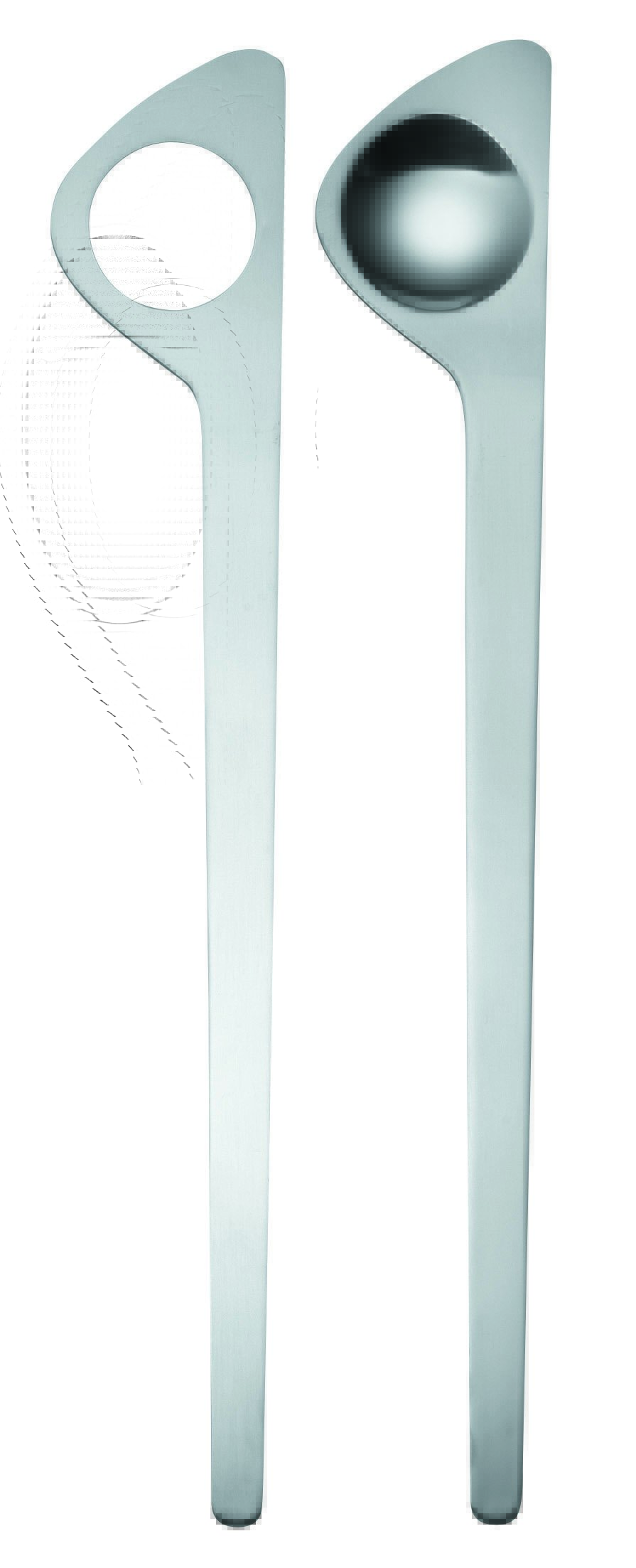 Stelton Jacobsen salad set salad set | Scandinavian Design | Salad servers | Silver-coloured