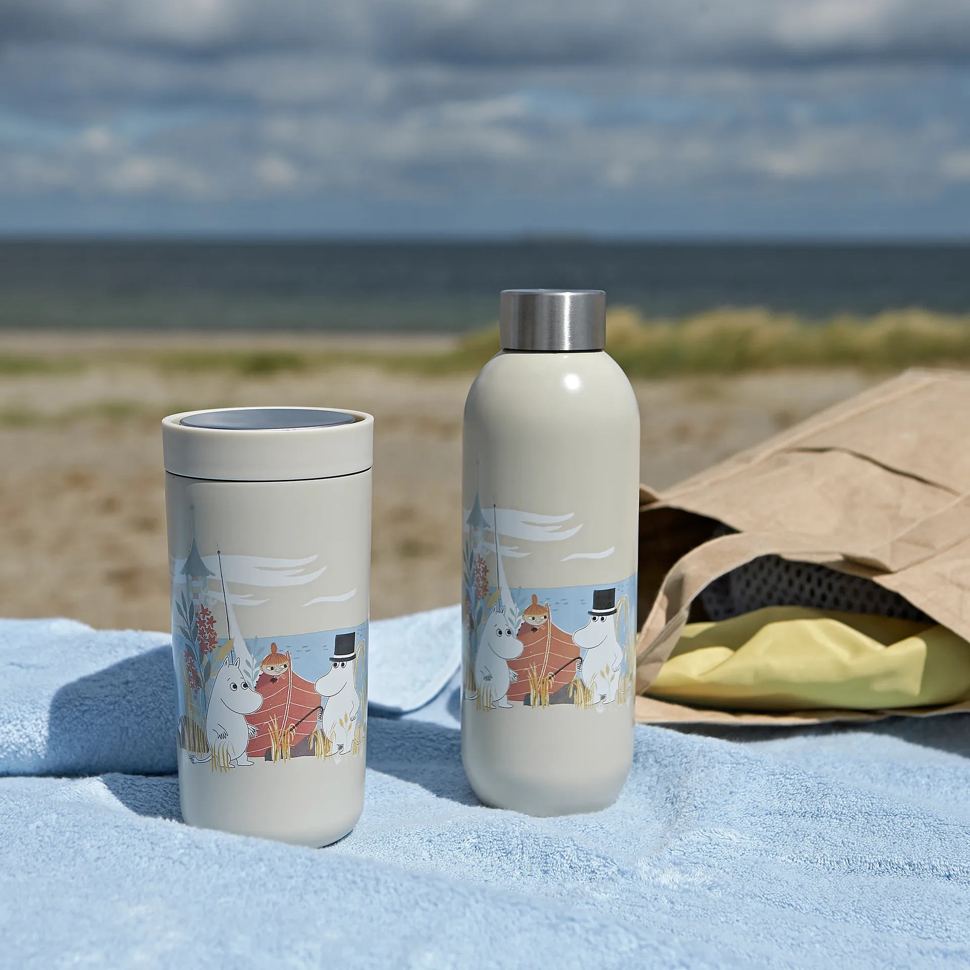 Keep Cool Mumin bottle 0.75 l, soft sand Stelton