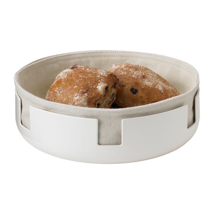 Luna bread basket Ø21.5 cm, Soft white Stelton