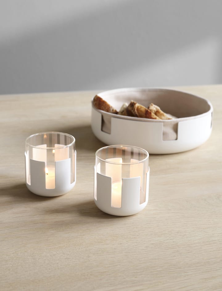 Luna bread basket Ø21.5 cm, Soft white Stelton