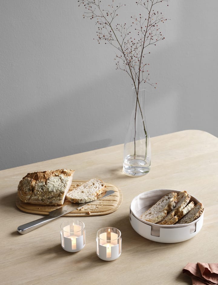 Luna bread basket Ø21.5 cm, Soft white Stelton