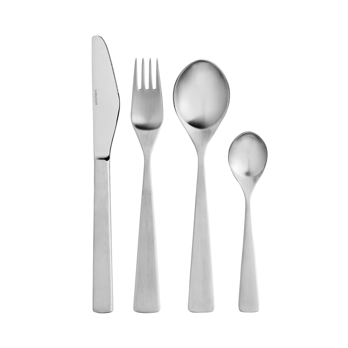 Stelton Maya 2000 cutlery 24 pieces | Scandinavian Design | Cutlery sets | Silver-coloured