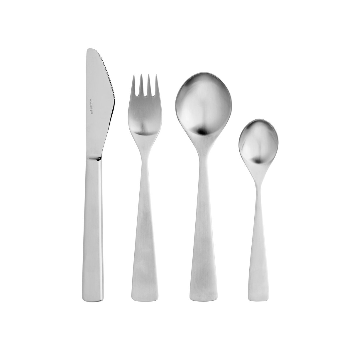 Stelton Maya cutlery set 24 pieces | Scandinavian Design | Cutlery sets | Silver-coloured