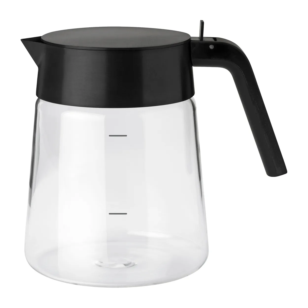 Stelton Nohr glass jug 1,2 l Black metallic | Scandinavian Design | Water jugs and carafes | Black