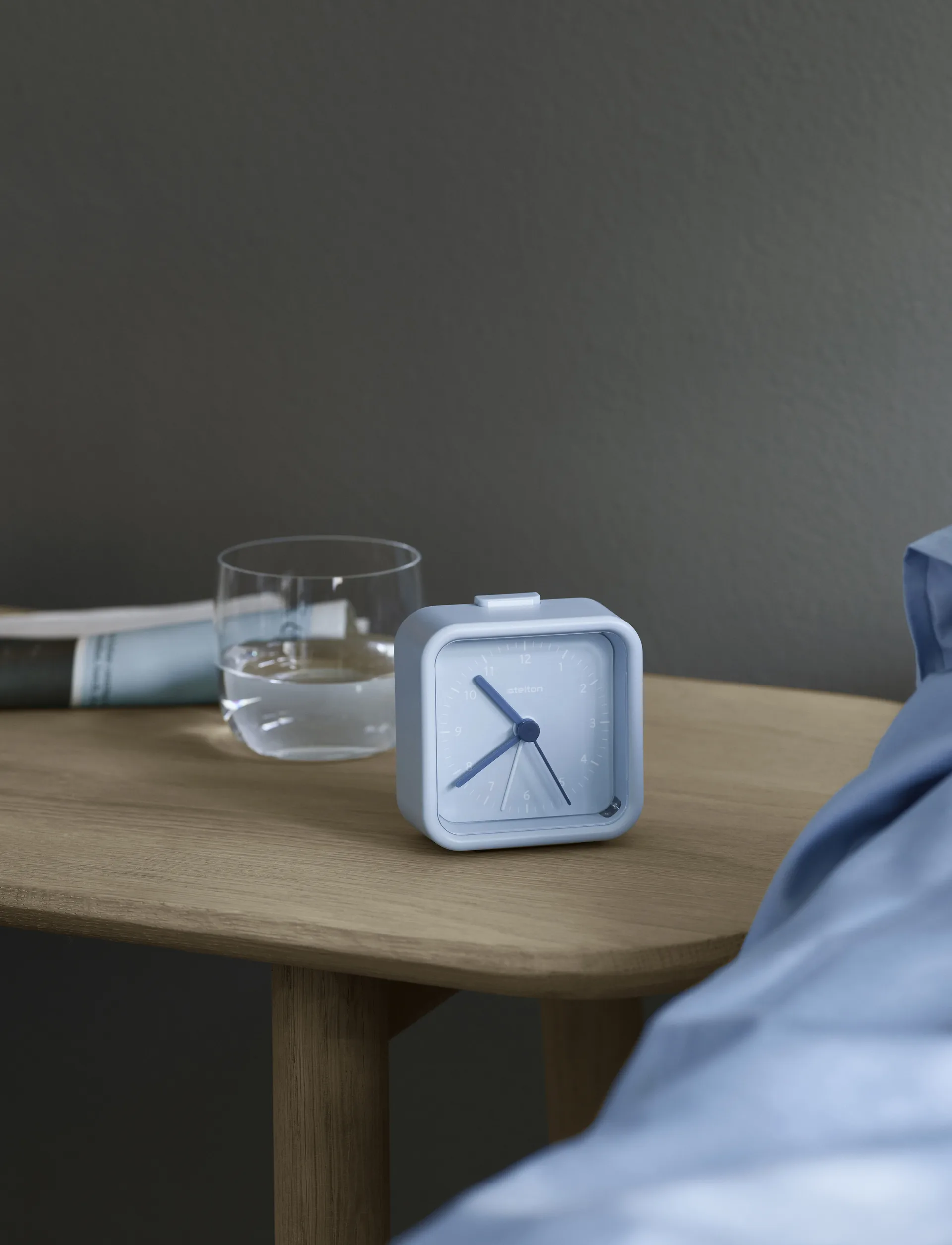 Okiru alarm clock, Light blue Stelton