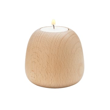 Ora candle sticks wood - large - Stelton