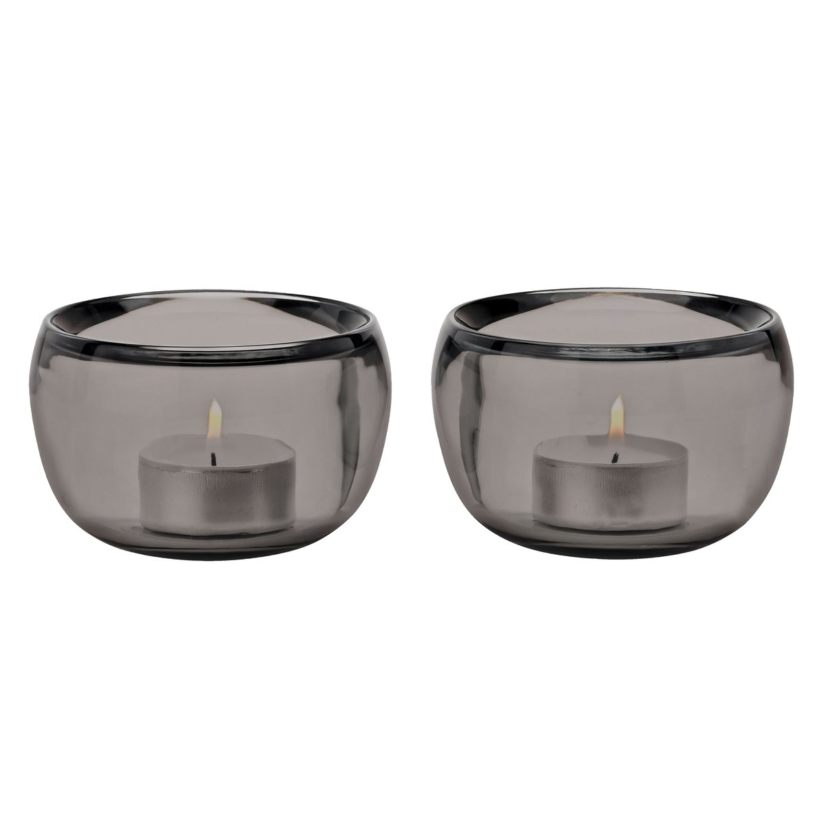 Stelton Ora lantern 2-pack | Scandinavian Design | Tea light holders, lanterns & candle dishes | Grey