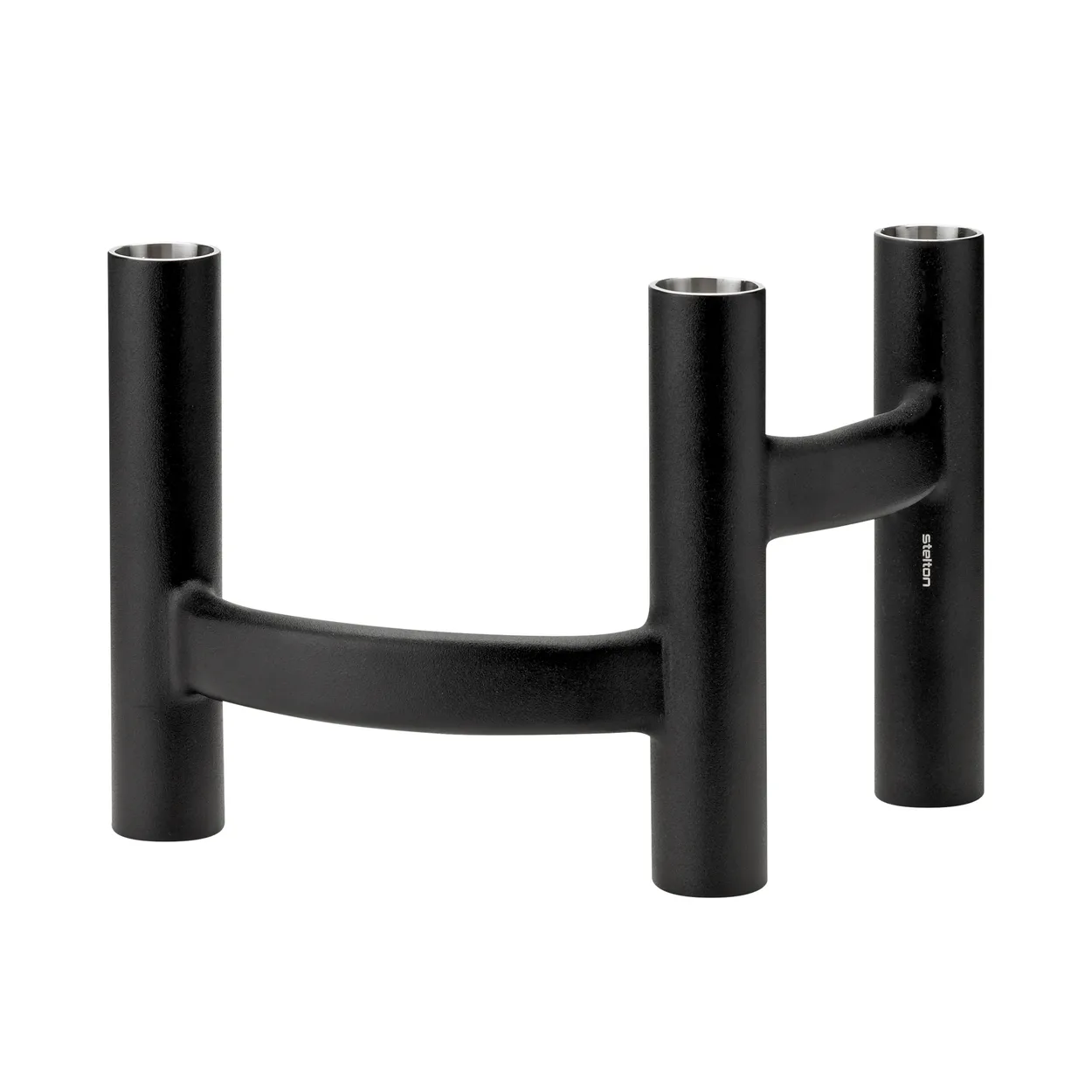 Stelton Ora three-armed candle holder black | Scandinavian Design | Candle holders | Black