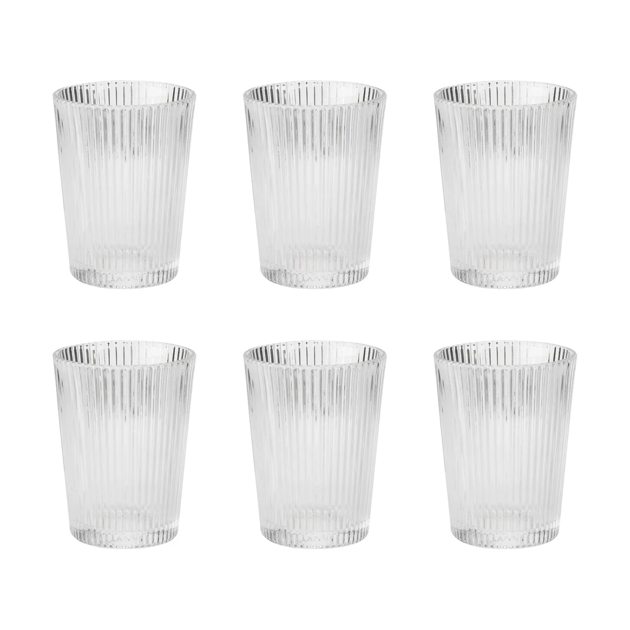 Stelton Pilastro drinking glass 15 cl 6-pack Clear | Scandinavian Design | Drinking glasses & tumblers | Transparent