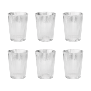 Stelton Pilastro drinking glass 15 cl 6-pack Clear