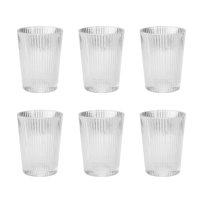 Stelton Pilastro drinking glass 15 cl 6-pack Clear