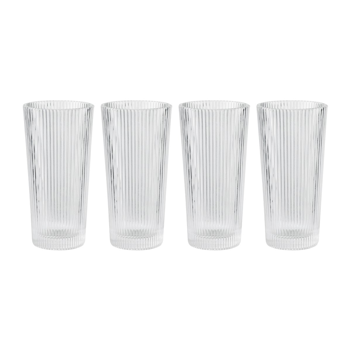 Stelton Pilastro long drink glass 30 cl 4-pack Clear