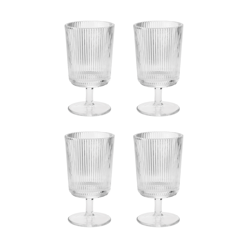 Stelton Pilastro wine glass 18 cl 4-pack Clear