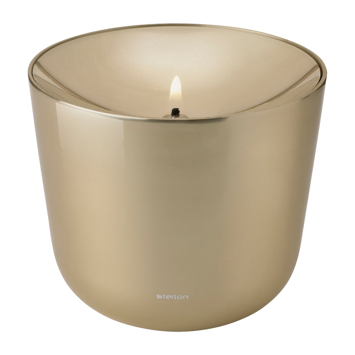Stelton Solis oil lamp o11.5 cm Brass | Scandinavian Design | Oil & kerosene lamps | Gold-coloured