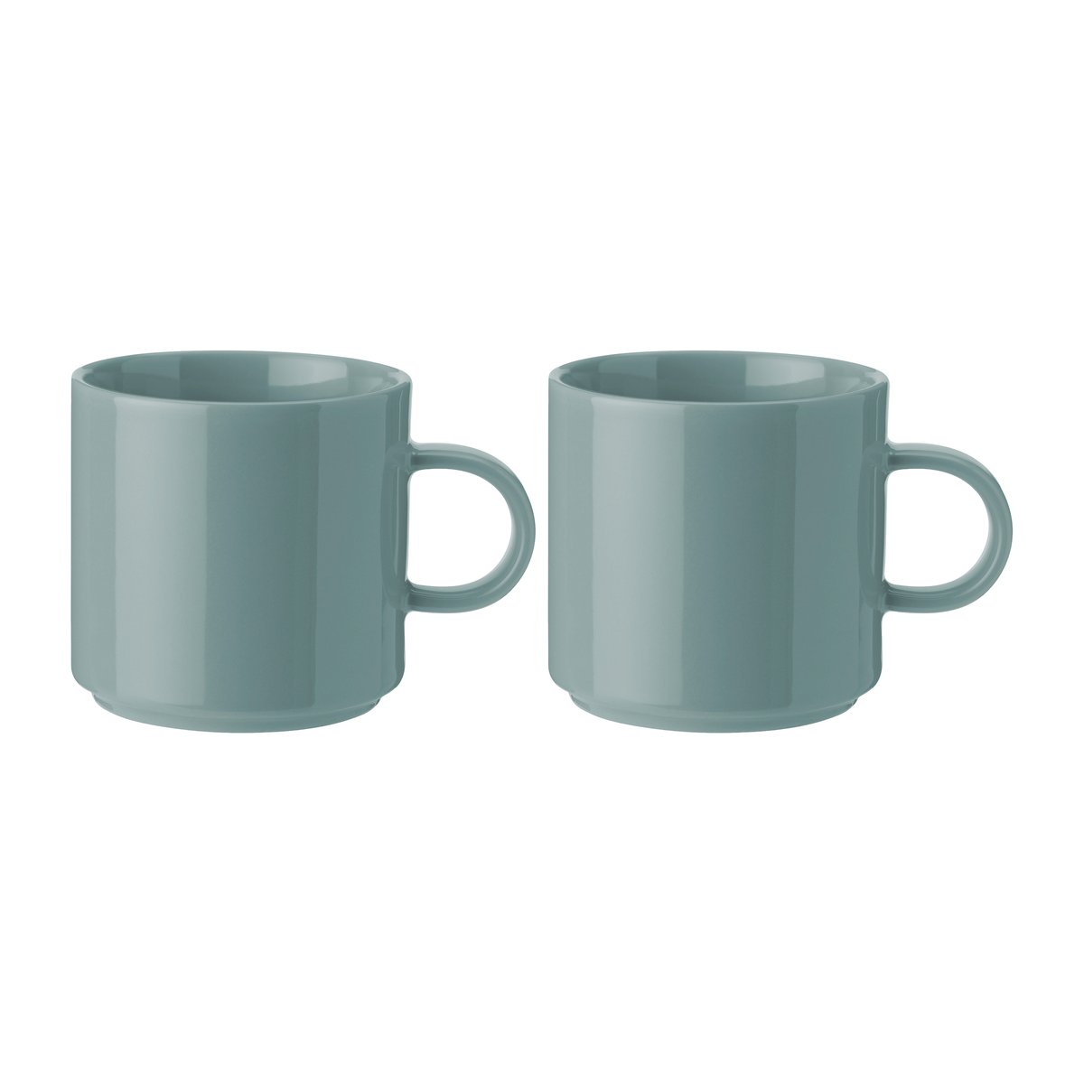 Stelton mug 20 cl 2-pack Dusty green | Scandinavian Design | Coffee cups | Green