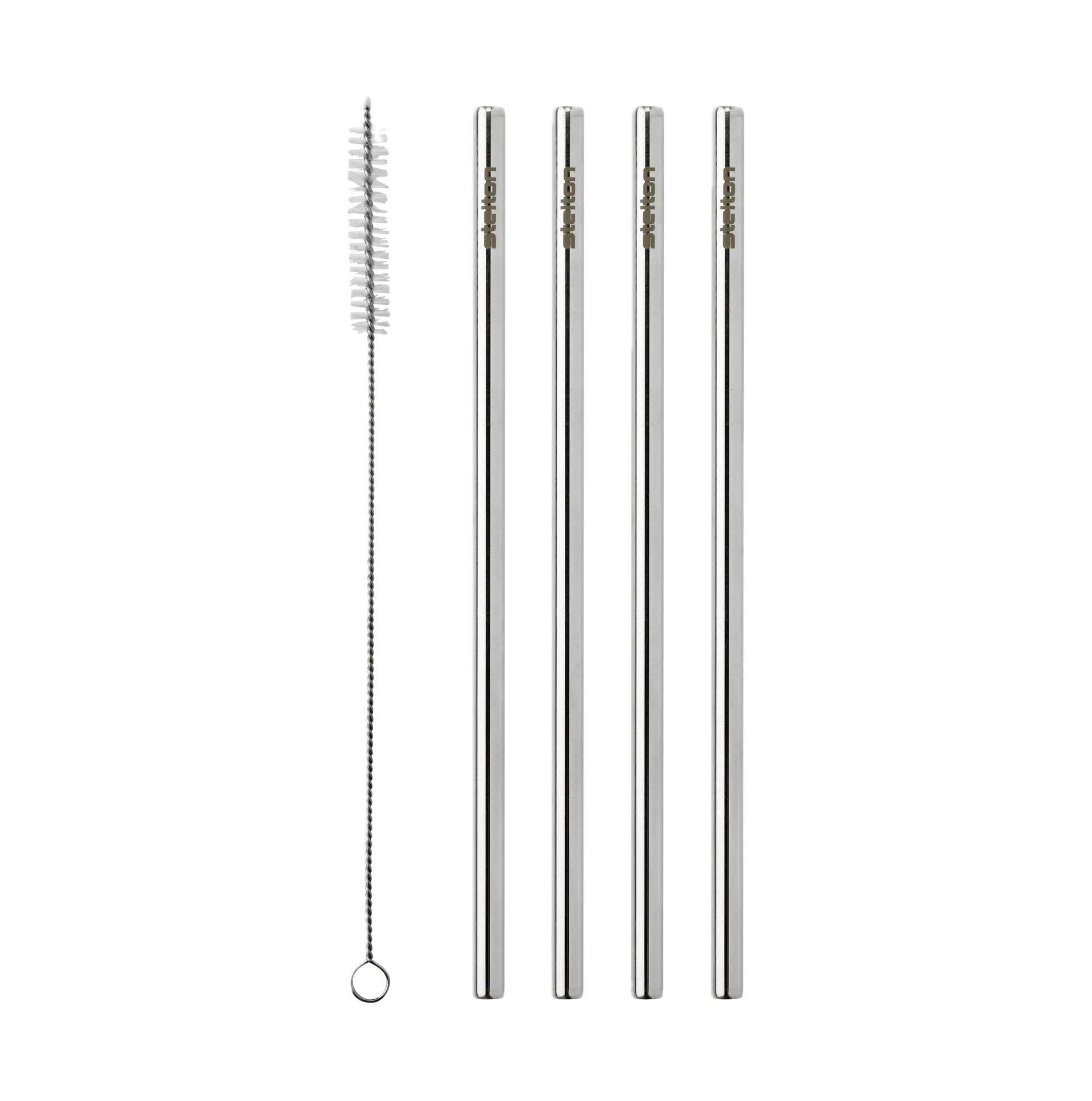 Stelton reusable straws 4-pack, Steel Stelton