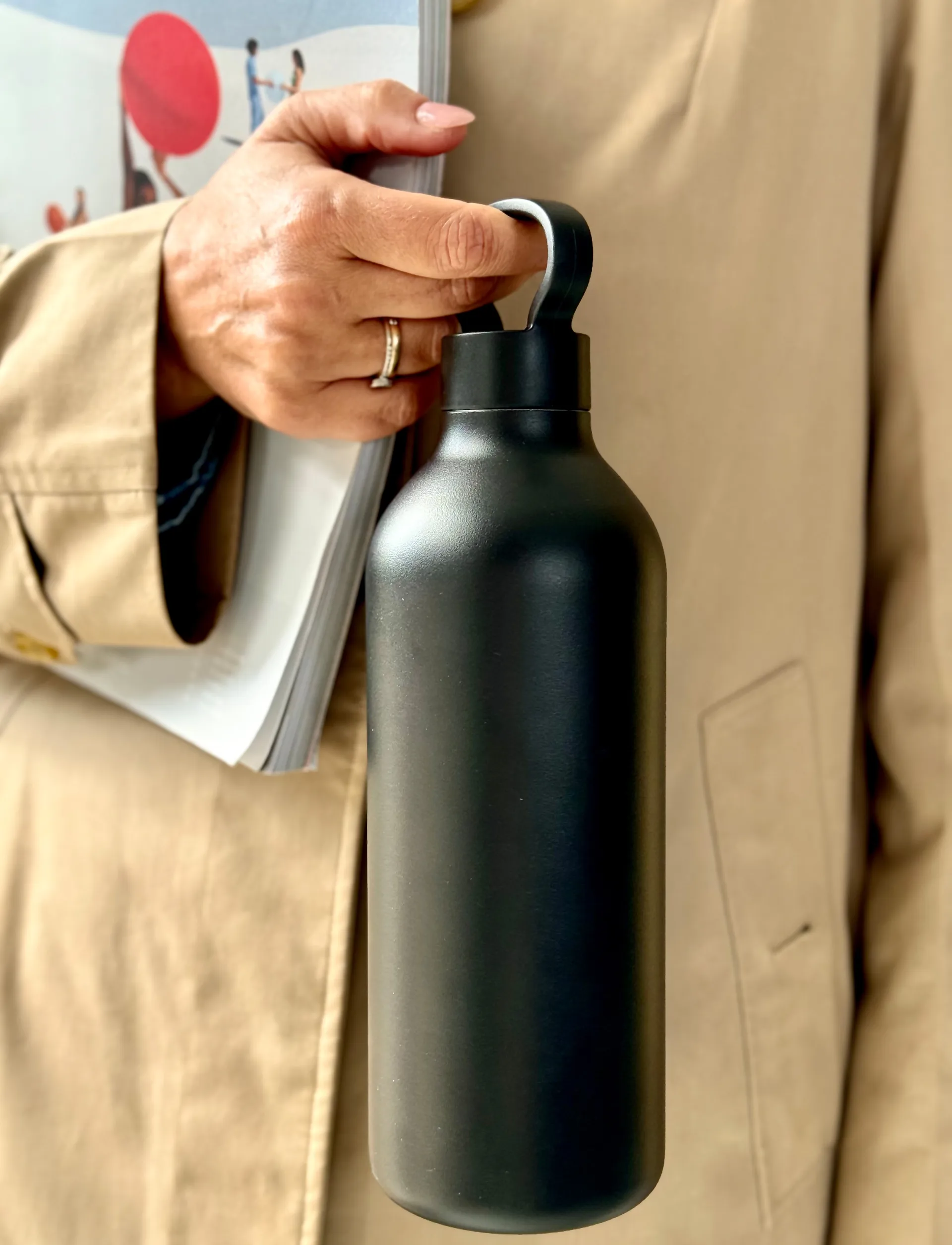 Tabi thermos bottle 1 L, Black Stelton