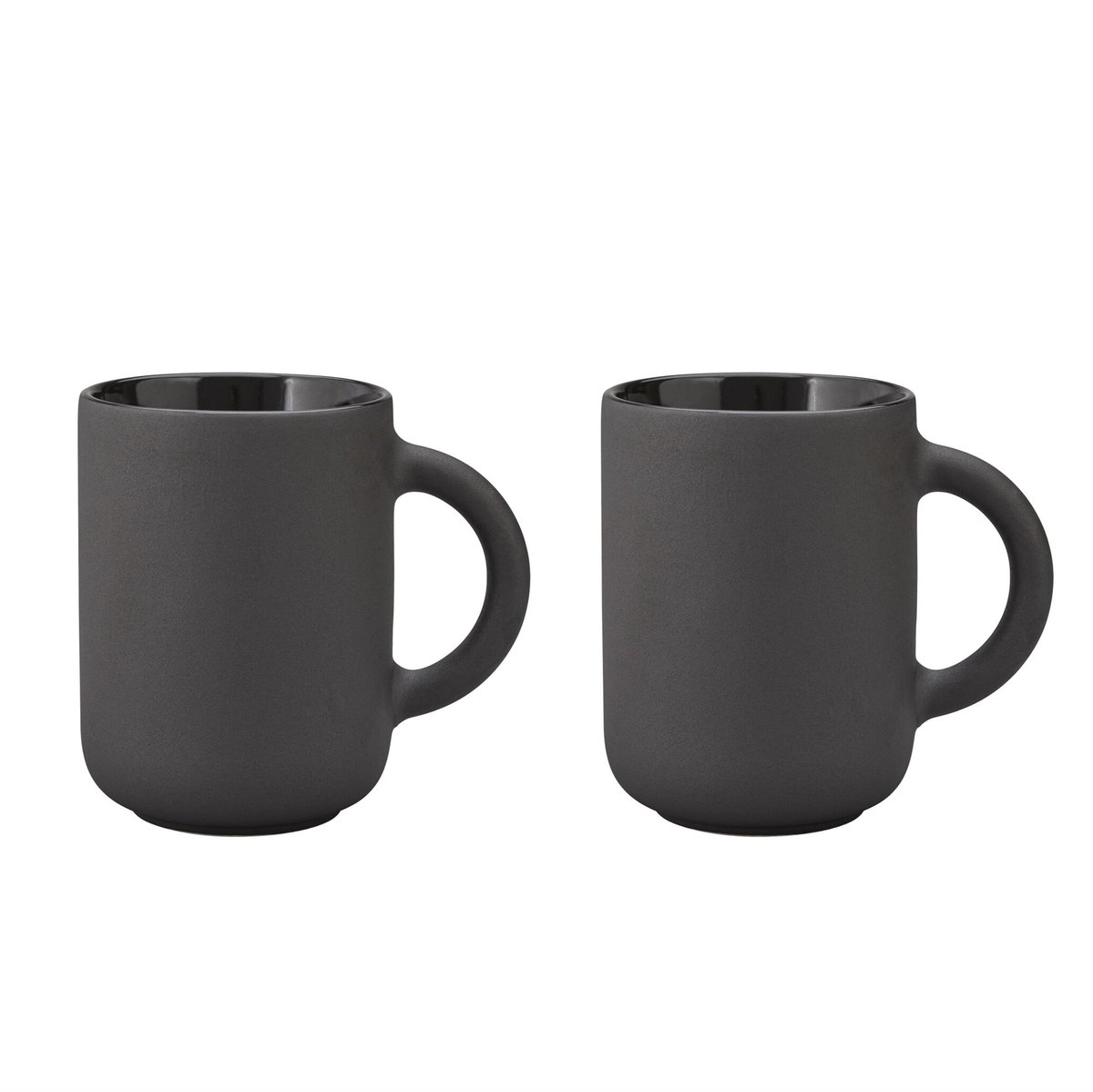 Stelton Theo mug 2-pack 35 cl | Scandinavian Design | Coffee cups | Black