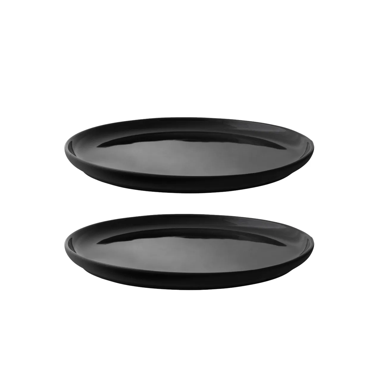 Stelton Theo side plate 2-pack 22 cm | Scandinavian Design | Small plates & side plates | Black